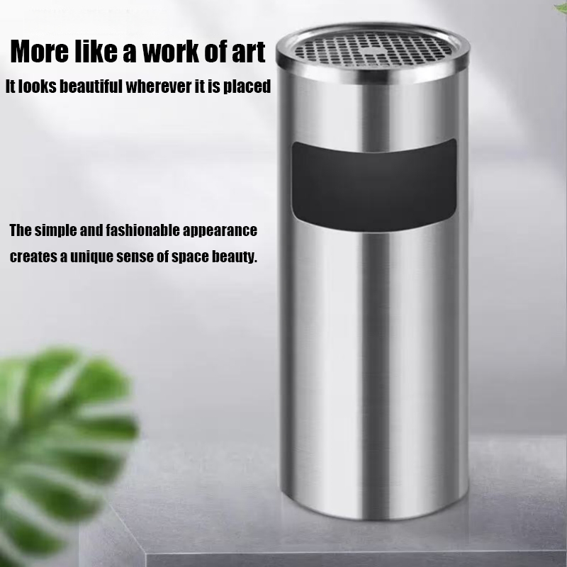 Stainless Steel Commercial Garbage Bin hotel Vertical Trash bin High ...