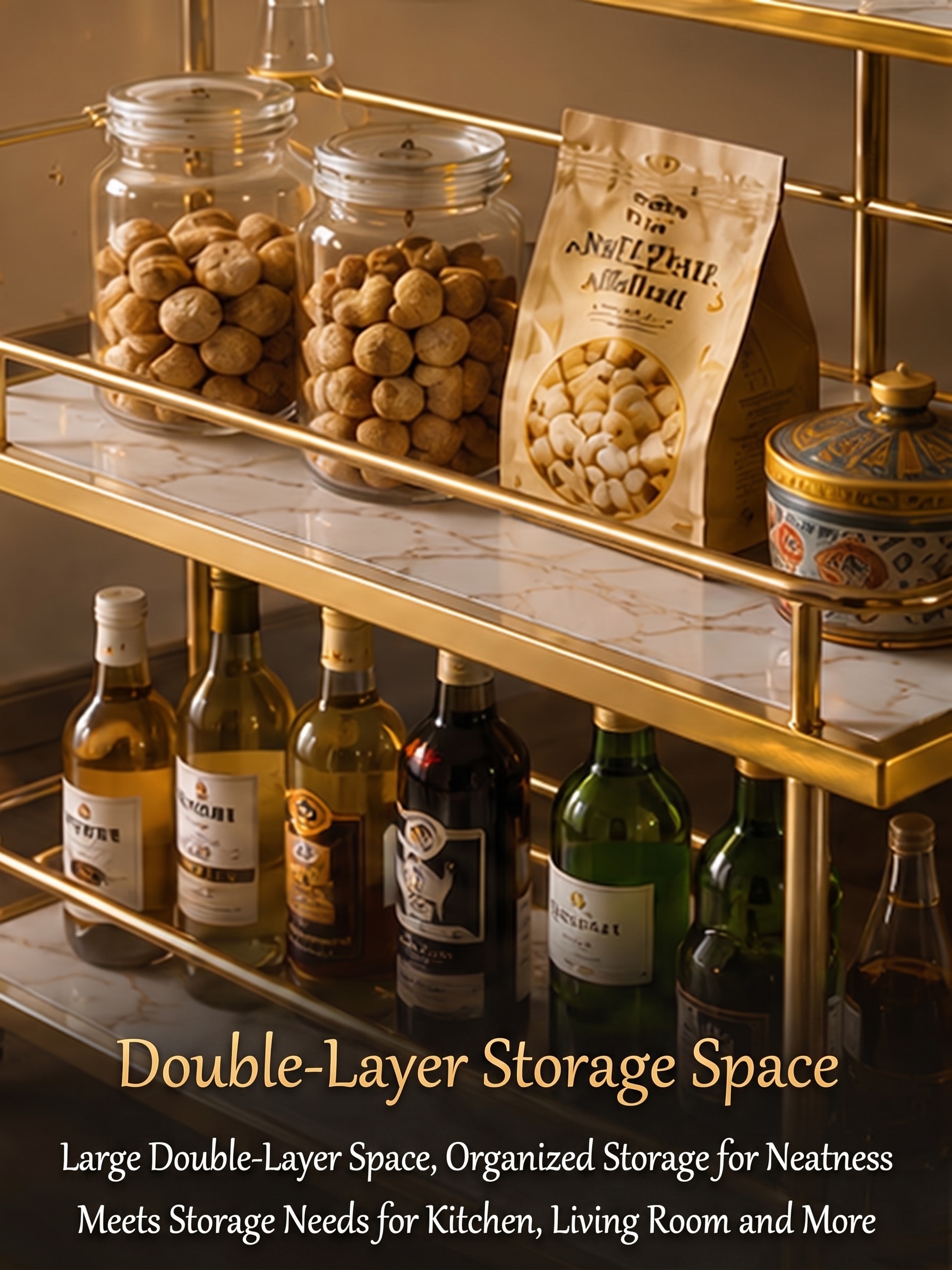 Nordic handcart beauty salon handcart high-end light luxury storage ...