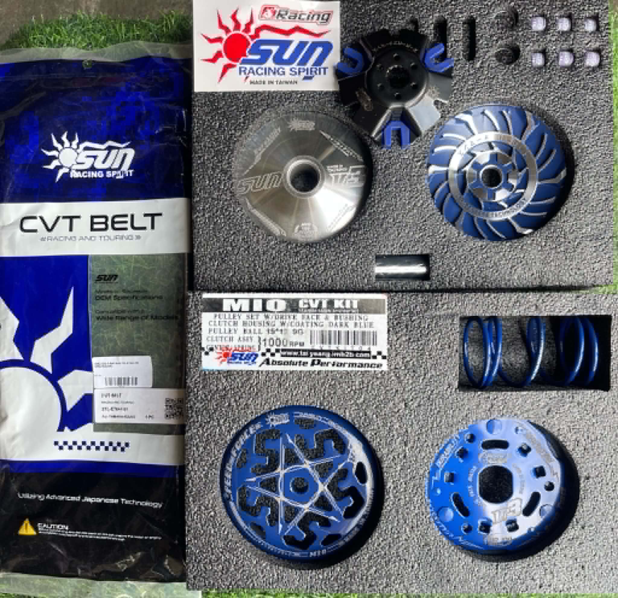SUN RACING CVT KIT SET VERSION 2 FOR NMAX/AEROX,MIOi125,GEAR,CLICK150 ...
