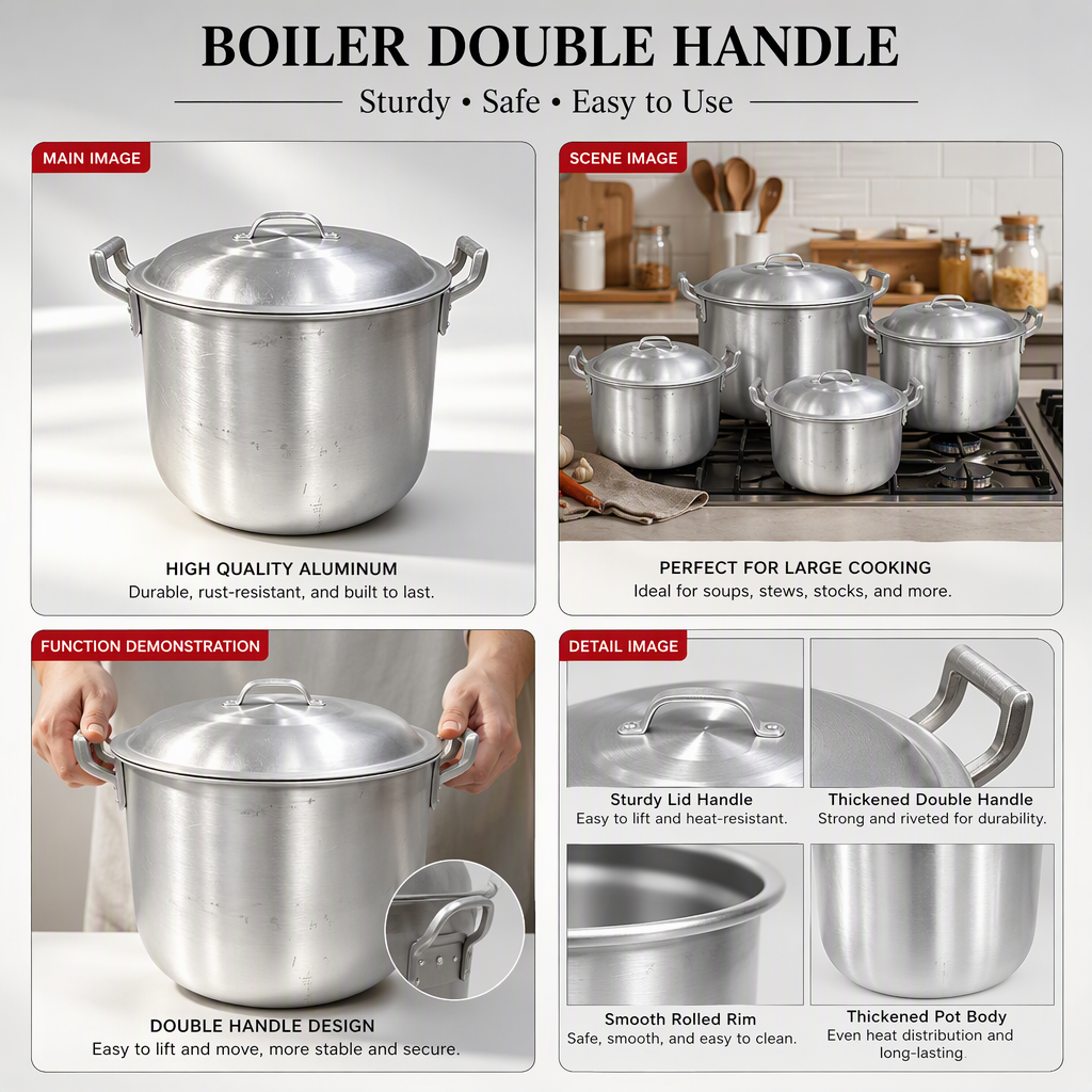 HEAVY DUTY Caldero BIG for Lugaw Mami High Quality Aluminum Pot Boiler ...