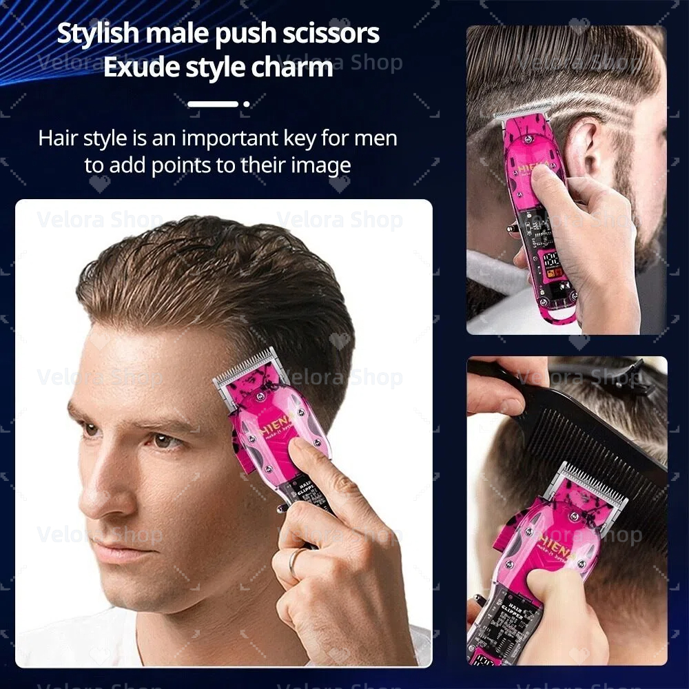 Professional Hair Clippers Rechargeable Cordless Haircut Trimmer For ...