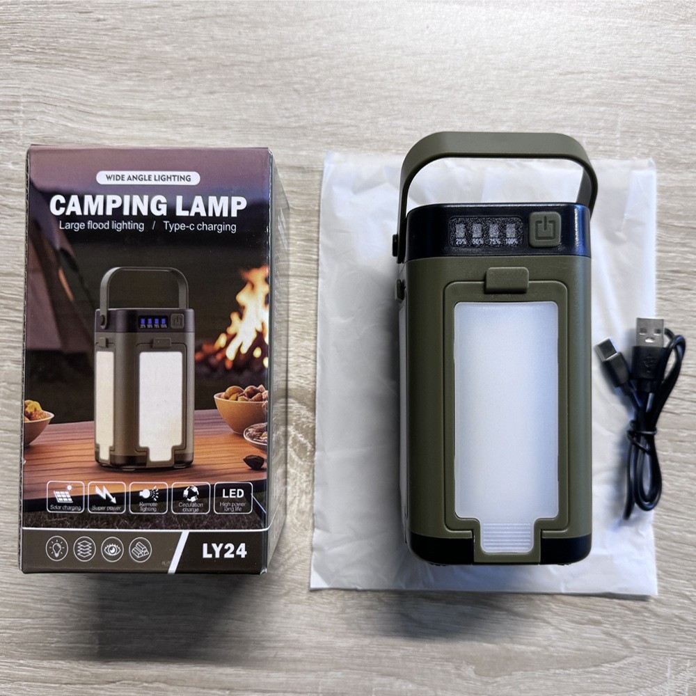 Foldable Solar LED Camping Light USB Rechargeable Tent & Emergency ...