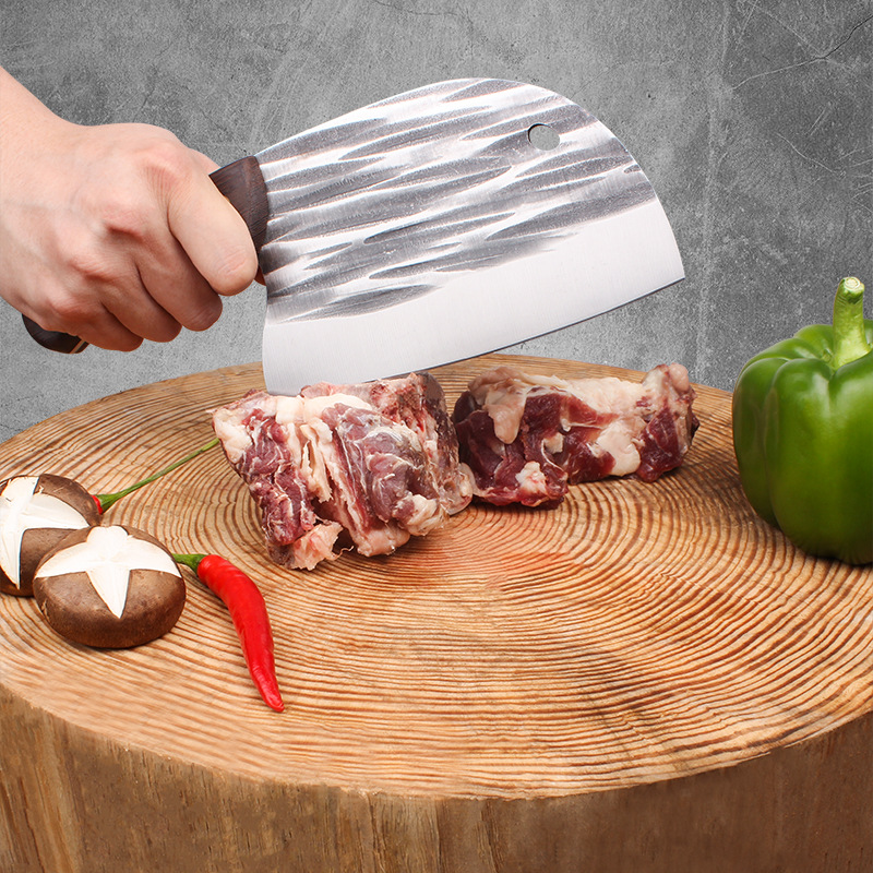 ACE HOMEACE Hand Forged Meat Cleaver Knife Razor Sharp Butcher Knife ...
