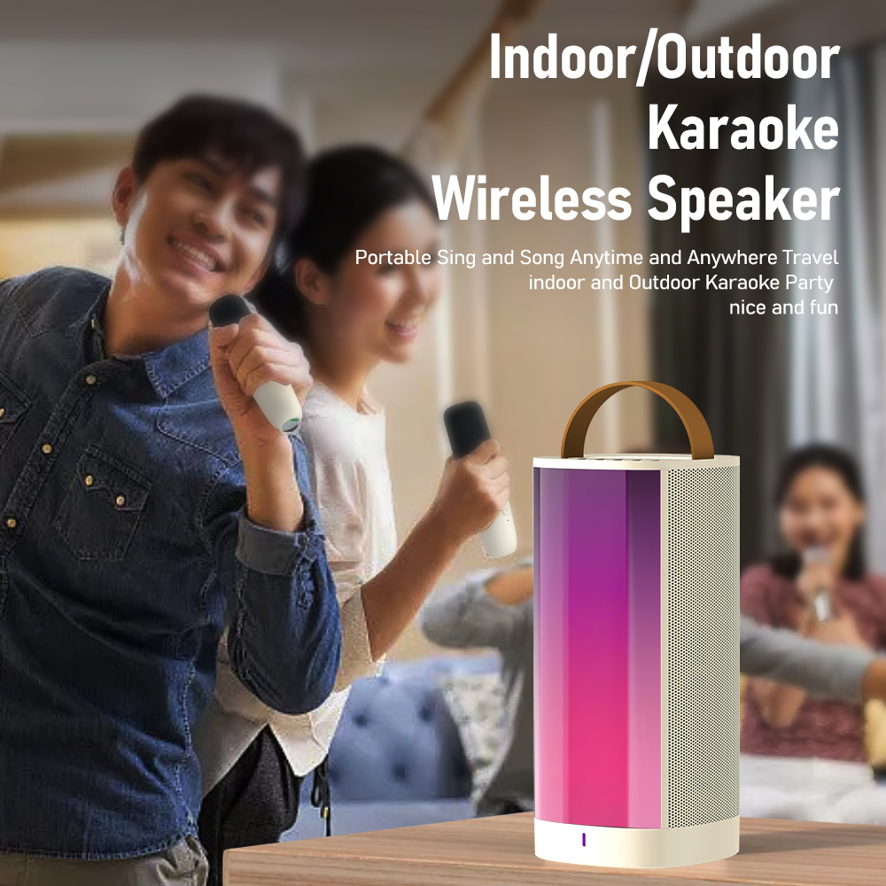 Orashare BS10 Wireless Karaoke Speaker Dual MIC 10W RGB 4000mAh ...