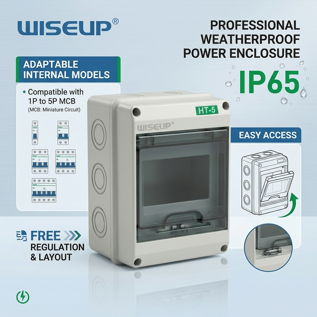 Wiseup MCB Panel Box Outdoor Waterproof For Circuit Breaker ...