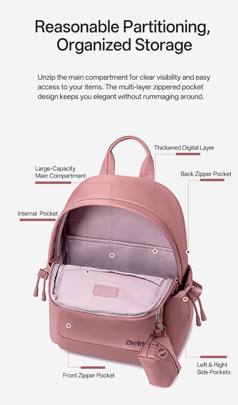 Chantria CB00960 Aesthetic Small Thick Bag Nylon Backpack For Women ...