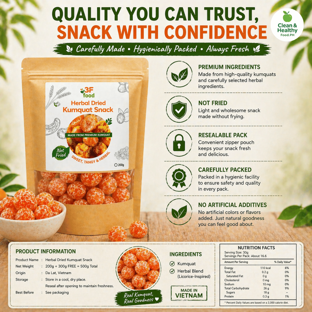 【BUY 200G GET 300G】Kiamoy Dried Kumquat Licorice | Herbal Fruit Snack ...