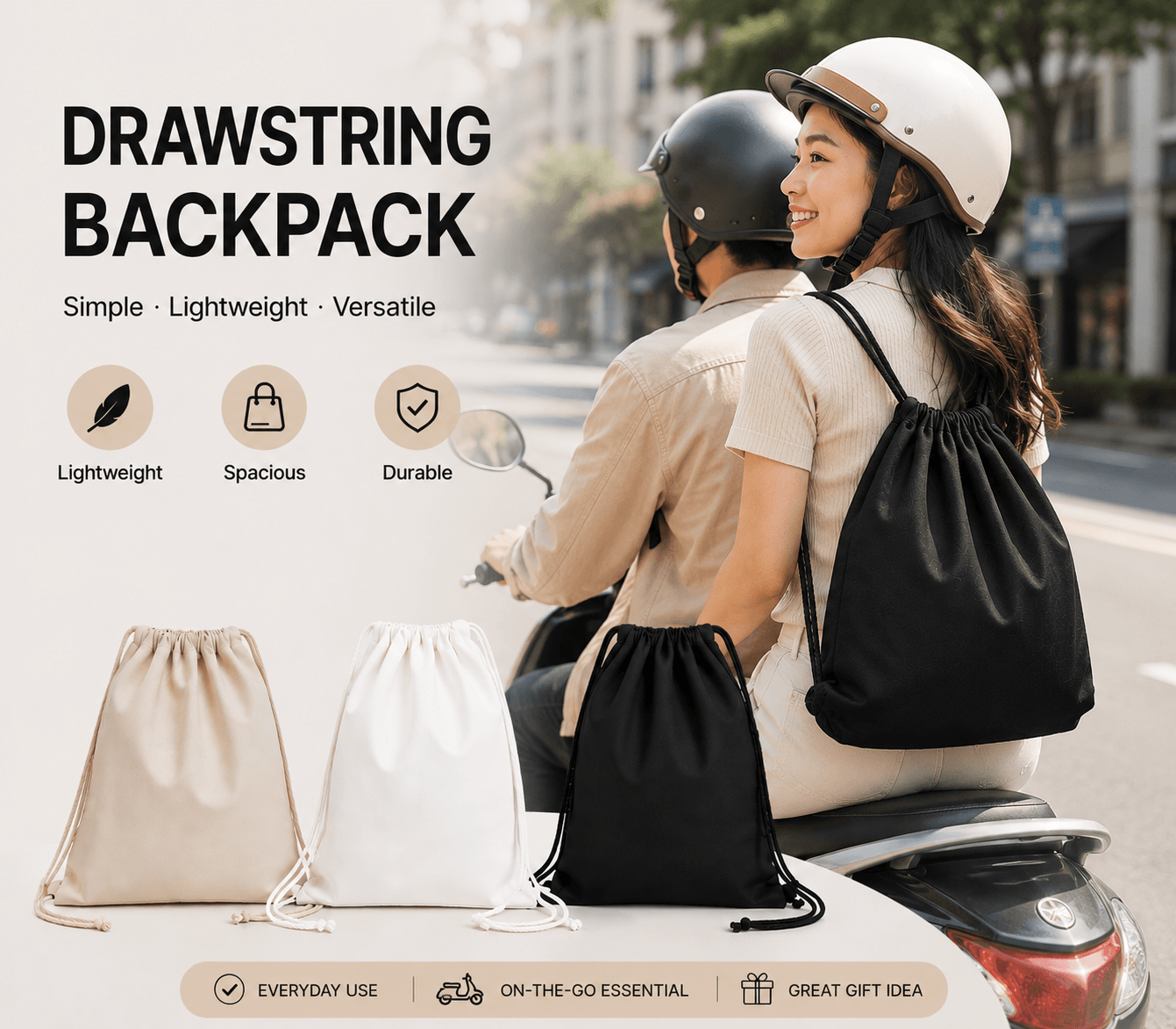 Canvas katsa drawstring bag Back pack String backpack eco bag Plain DIY ...