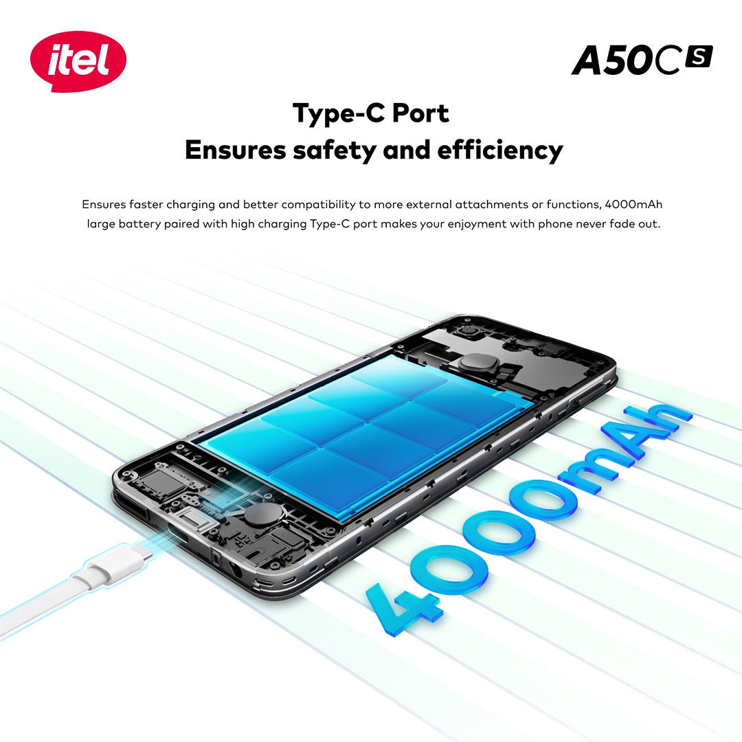 itel A50Cs RAM4GB(2+2GB)+ROM64GB 6.6