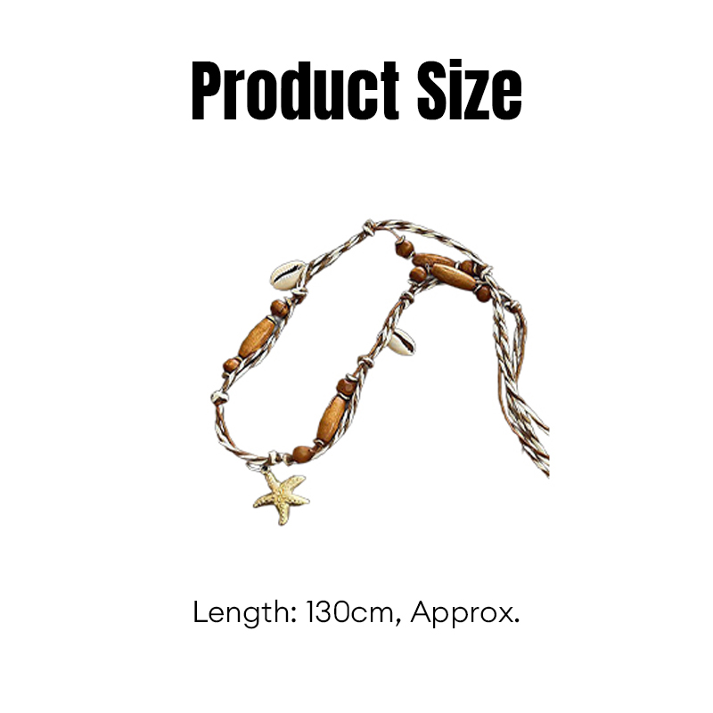 [BF] Weaving Belt Bohemian Long Dress Women Wooden Buckle Waist Rope ...