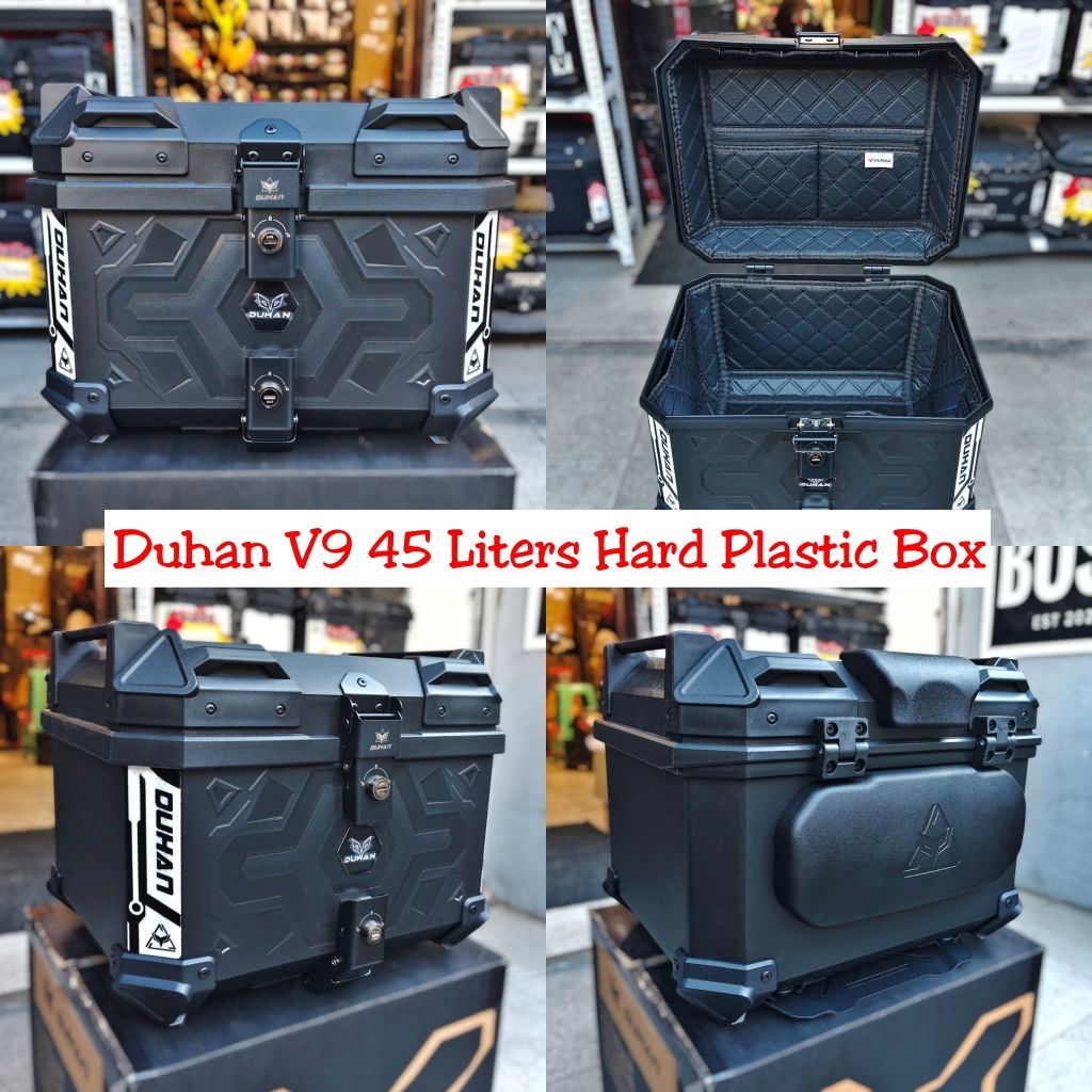 Duhan V9 Hard Plastic Topbox Box 45 Liters | Shopee Philippines