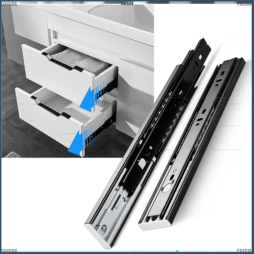 Heavy Duty Drawer Guide Soft Close hydraulic drawer sliders set ...
