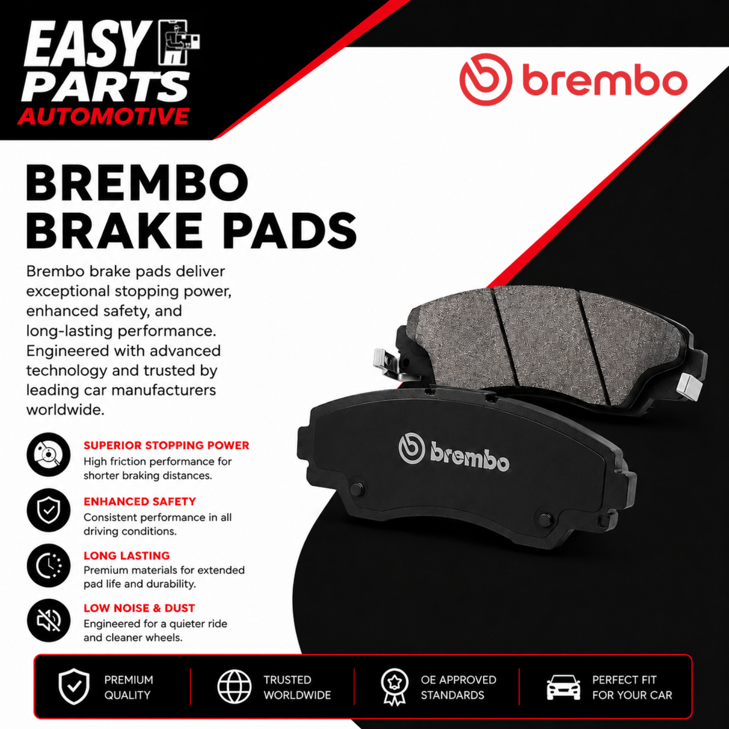 Brembo Brake Pads P49053N Mazda CX-5 KE/GH 2011-17, KF 2016-UP Rear ...