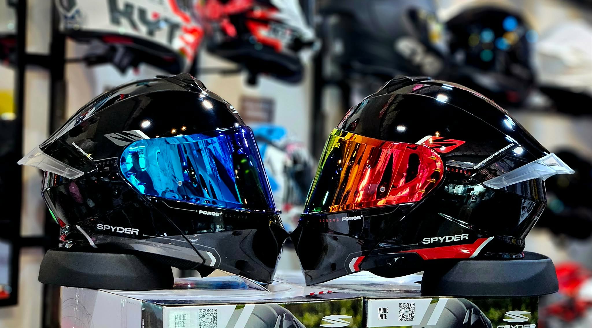 SPYDER FORCE + Modular Helmet Dual Visor Helmet | Shopee Philippines