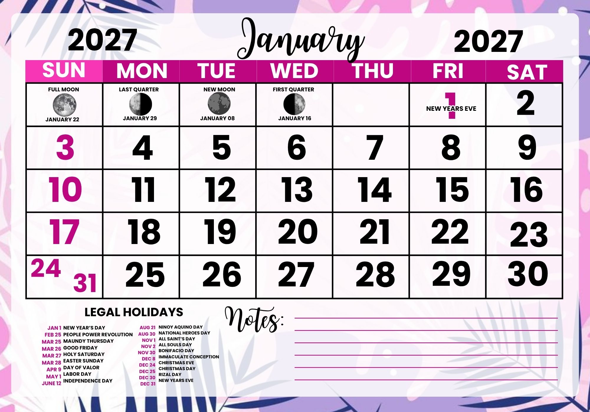 2027 Desktop Calendar A5 Size | Shopee Philippines