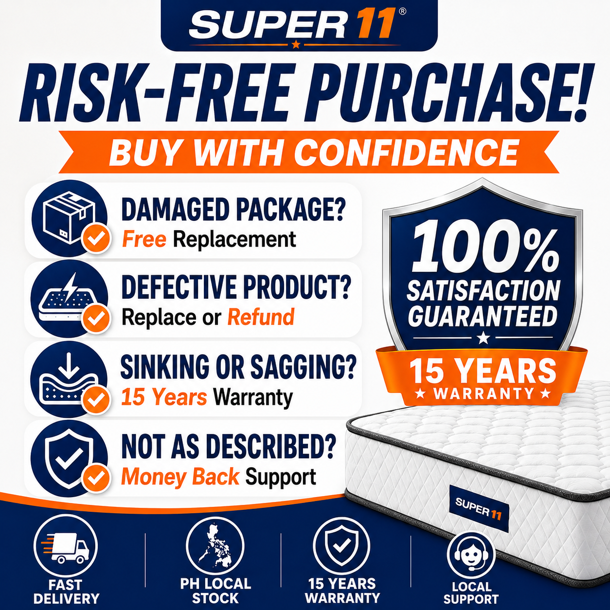 【15 Years Warranty】8.1 inch New memory foam spring mattress foam Single ...