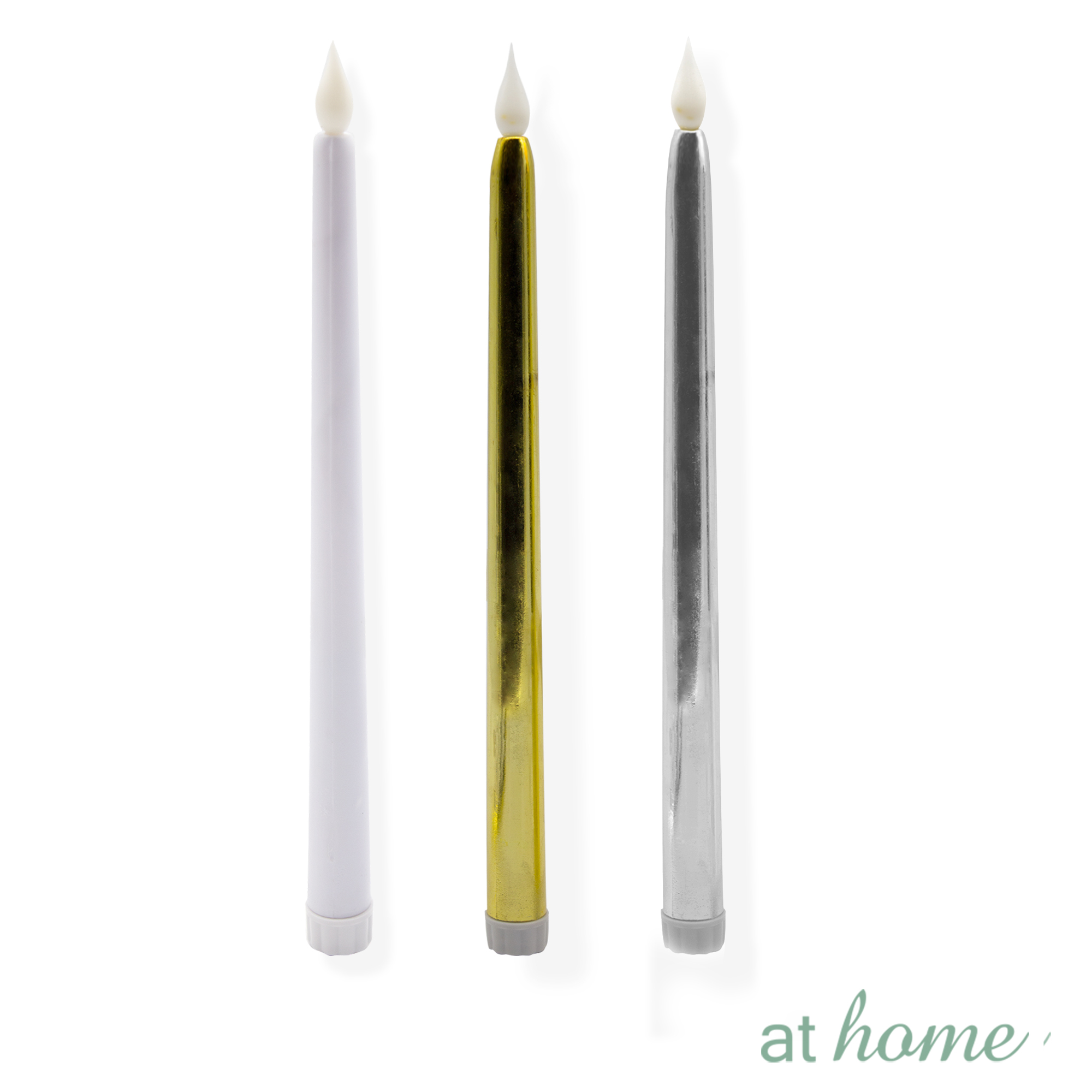 AT HOME Decor Essential LED Taper Stick Candle Flickering Realistic ...