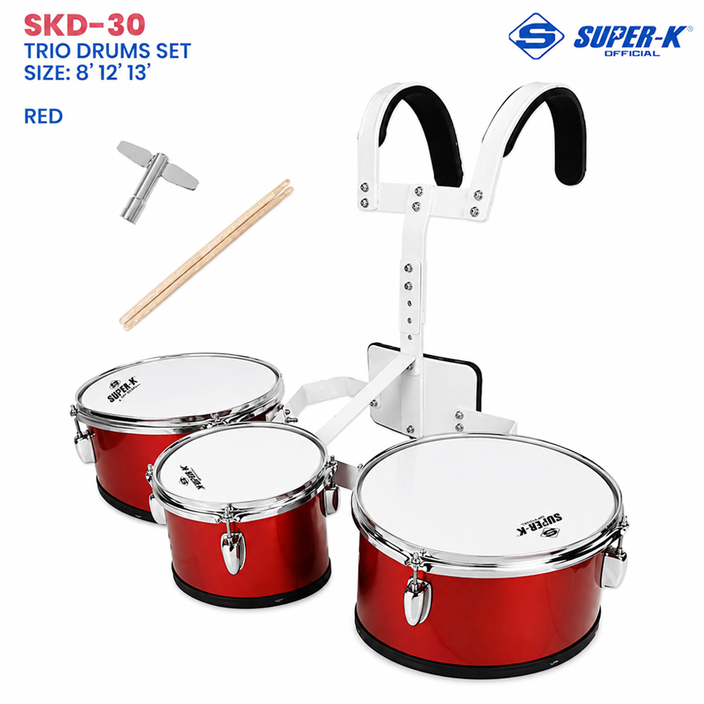 Super-K SKD-30 Trio Drum Set 8' 12' 13' | Infinity store PH | Shopee ...