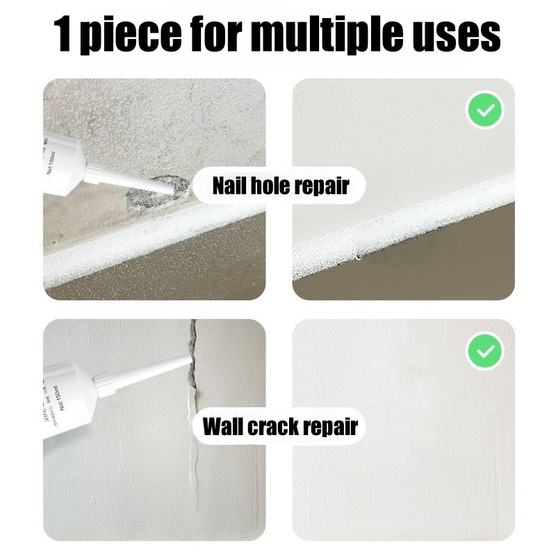 【COD】Waterproof Wall Repair Paste White Latex Repair Glue Wall Hole ...