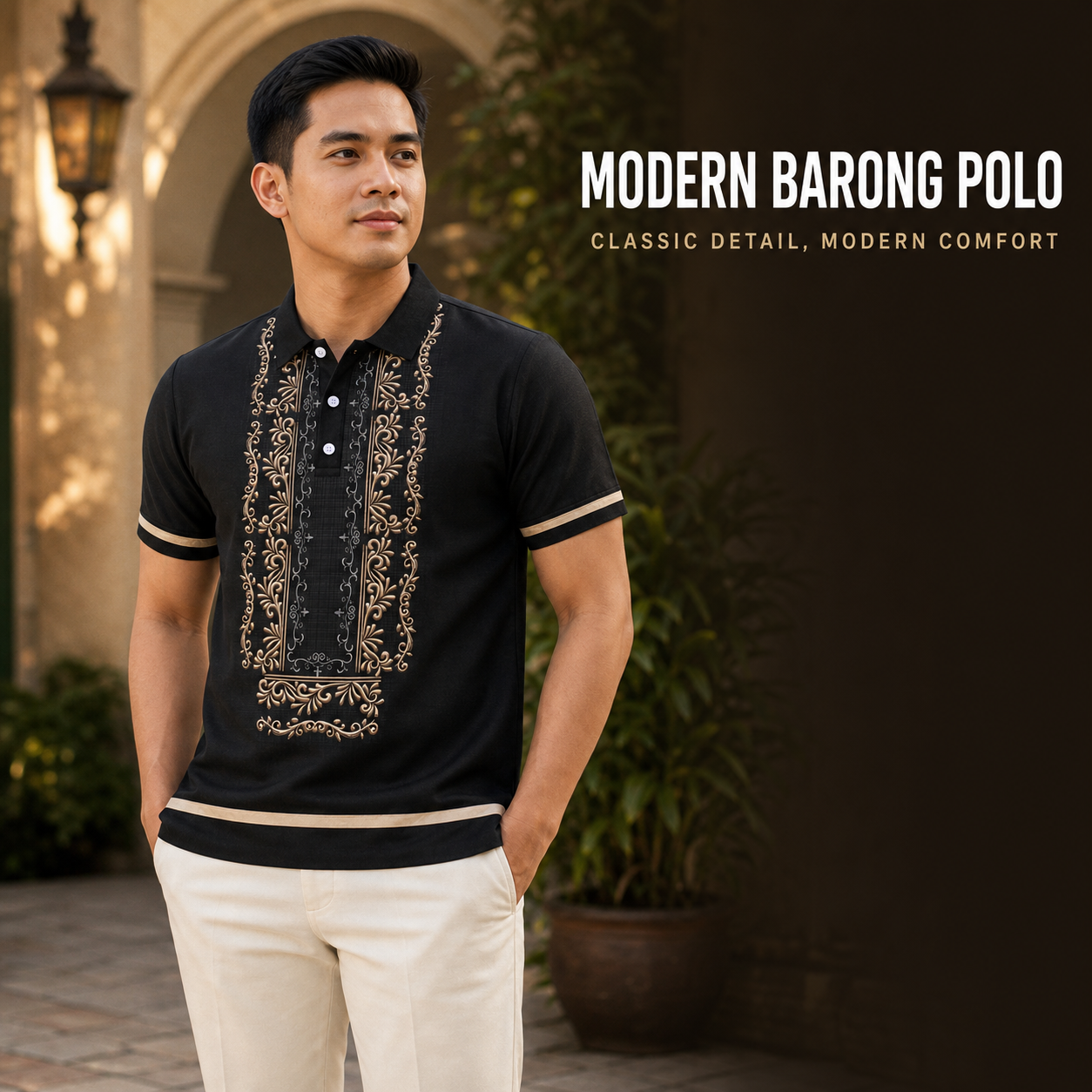 （Local Shipping）Ethnic Shirt Traditional Filipino Barong for Men ...