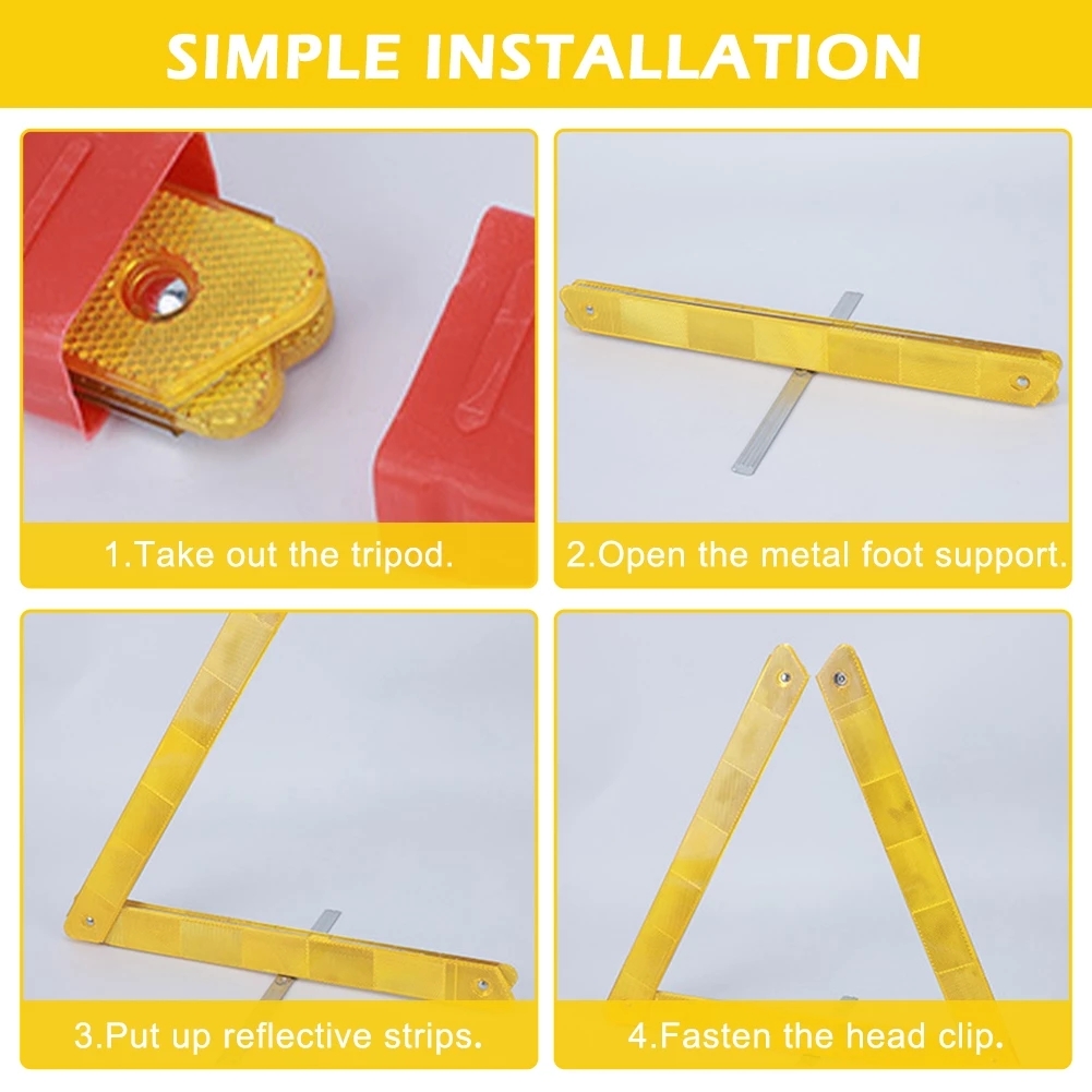 【Buy1 Take1】Car Emergency Breakdown Warning Triangle Portable Foldable ...