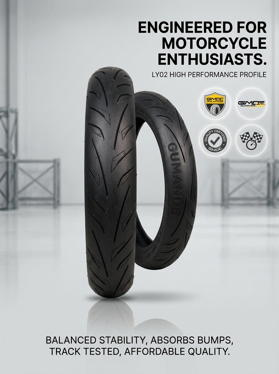 GUMANDE LY-02 Tire for Honda RS150R 90/80-17 Front 120/70-17 Rear (free ...