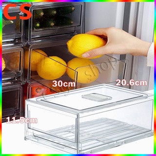 Sanno Fridge Food Storage Containers Produce Saver FreshWorks Produce - Stackable Refrigerator Kitchen Organizer Keeper, Food Storage Container Bin