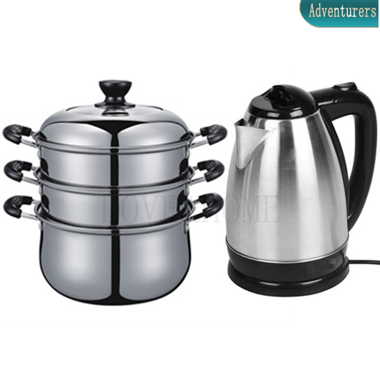 Adventurers Steamer 2Layer Stainless Steel 28cm Cookware Steamer w