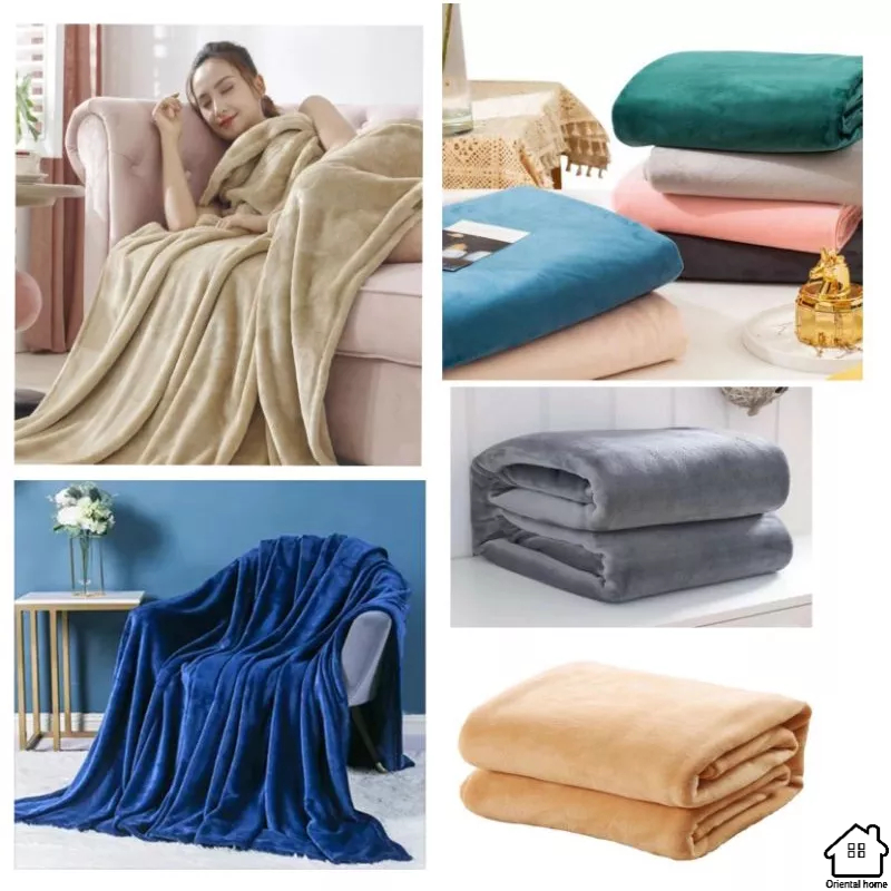 Plain blanket Microfiber Super Soft Warm Solid Micro Plush Fleece