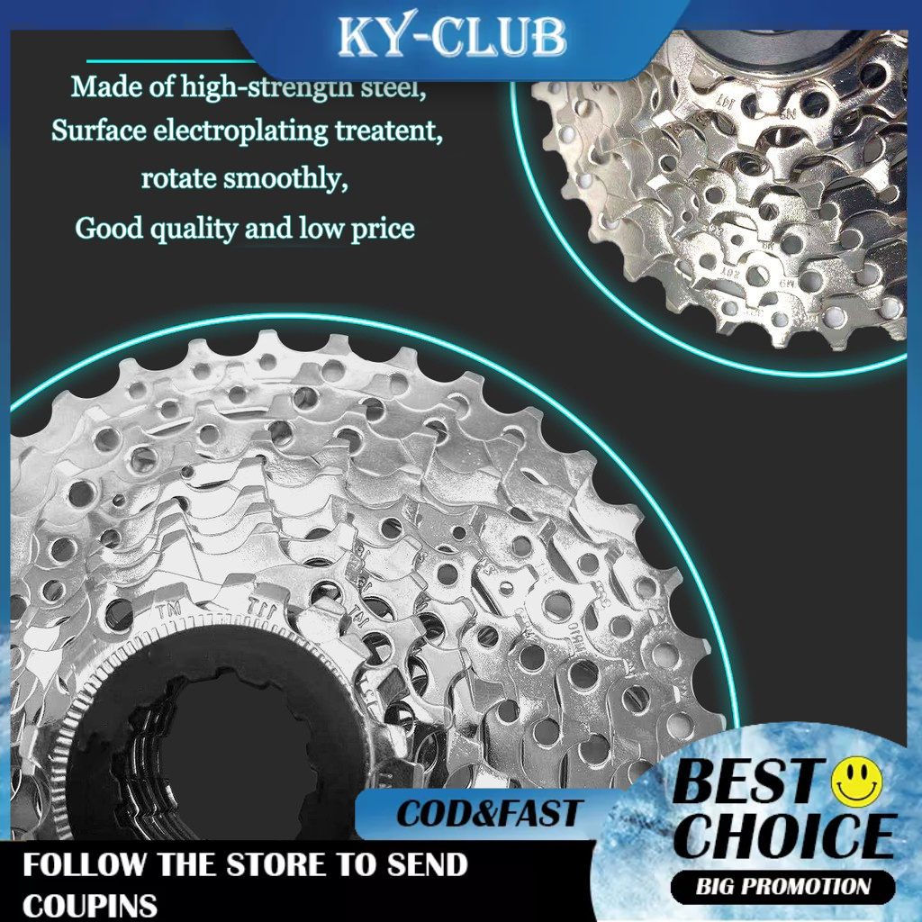 KY SAIGUAN8/9/10 mountain bike sprocket cogs spokes 27 5 cassette speed cogs 8 speed thread type 