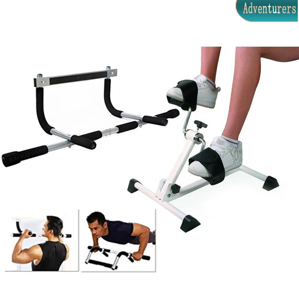 Adventurers Iron Gym Workout Bar w/FREE EasyPedal Exerciser Shopee