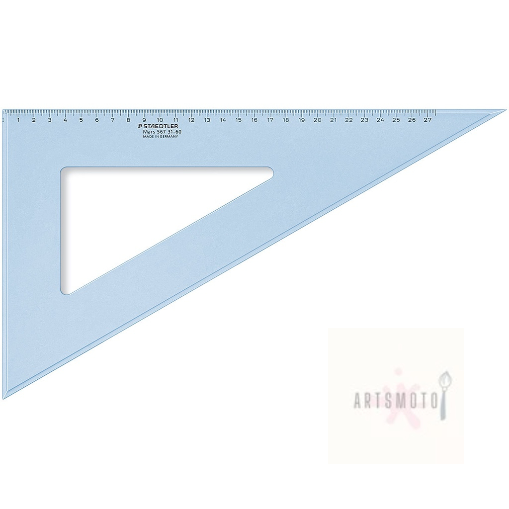 Staedtler Ruler Mars 60/30 Degree 567 31-60 Set Square 32 cm - Blue ...