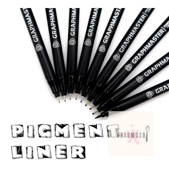GRAPHMASTER PIGMENT LINER PEN Painting sketching needle pens Markers ...