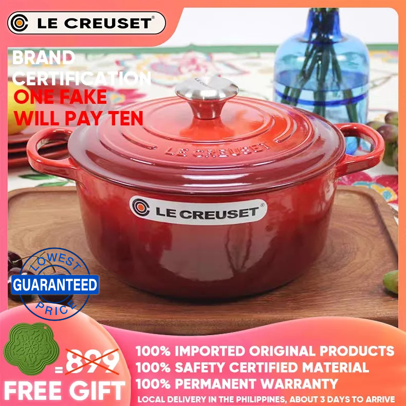 Le Creuset French cool color 24cm round cast iron enamel soup pot 4.2L stew soup porridge soup
