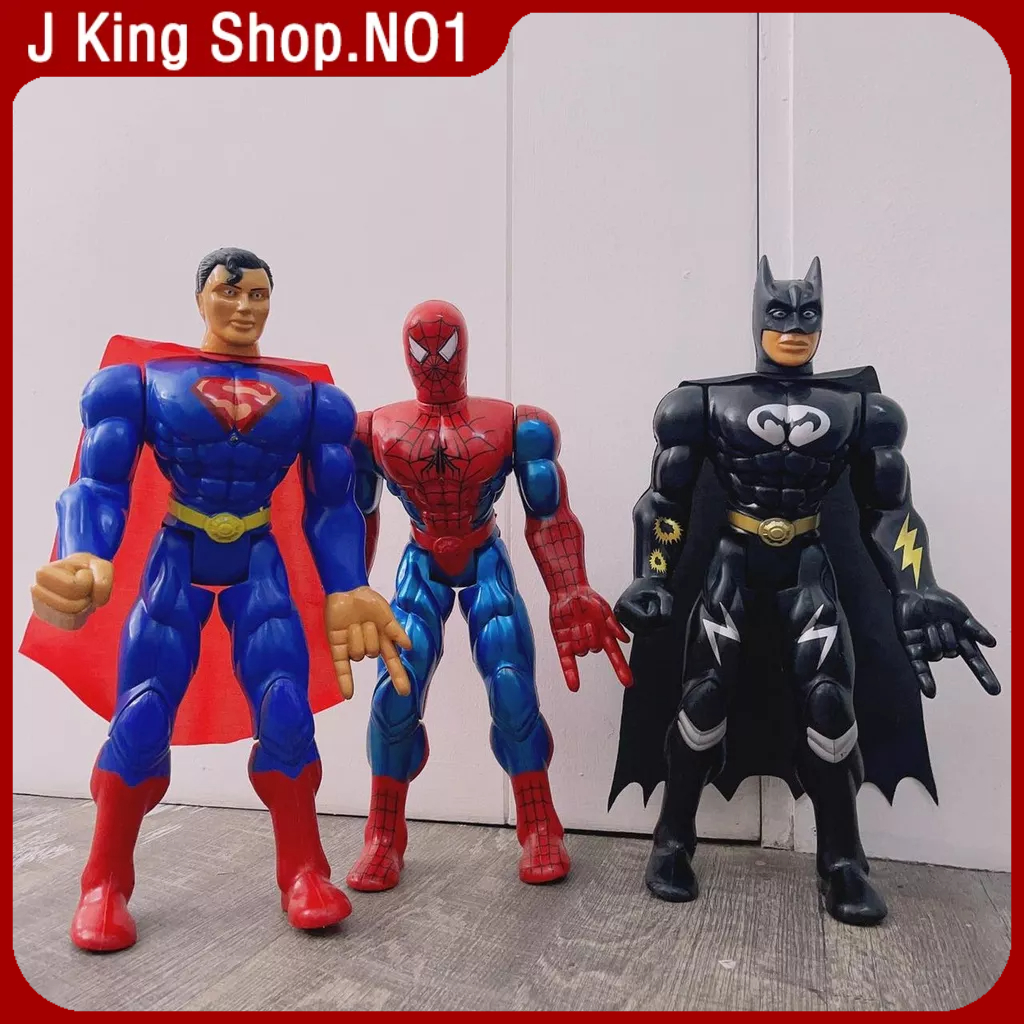 J King #Large-Size 40Cm Spiderman Superman Batman Model Collections ...