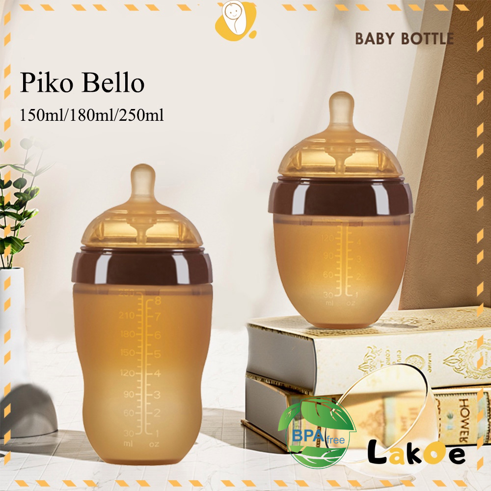 PIKO BELLO baby bottle soft nano silicone BPA free milk bottle for