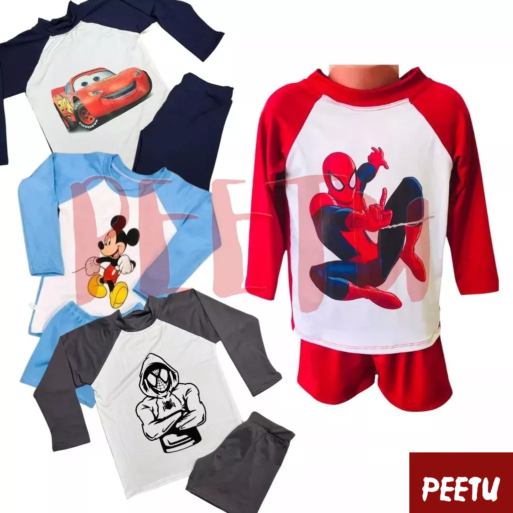Rash Guard for Kids Terno (0-8 Yrs Old) Swimming Swimsuits Summer Boy ...