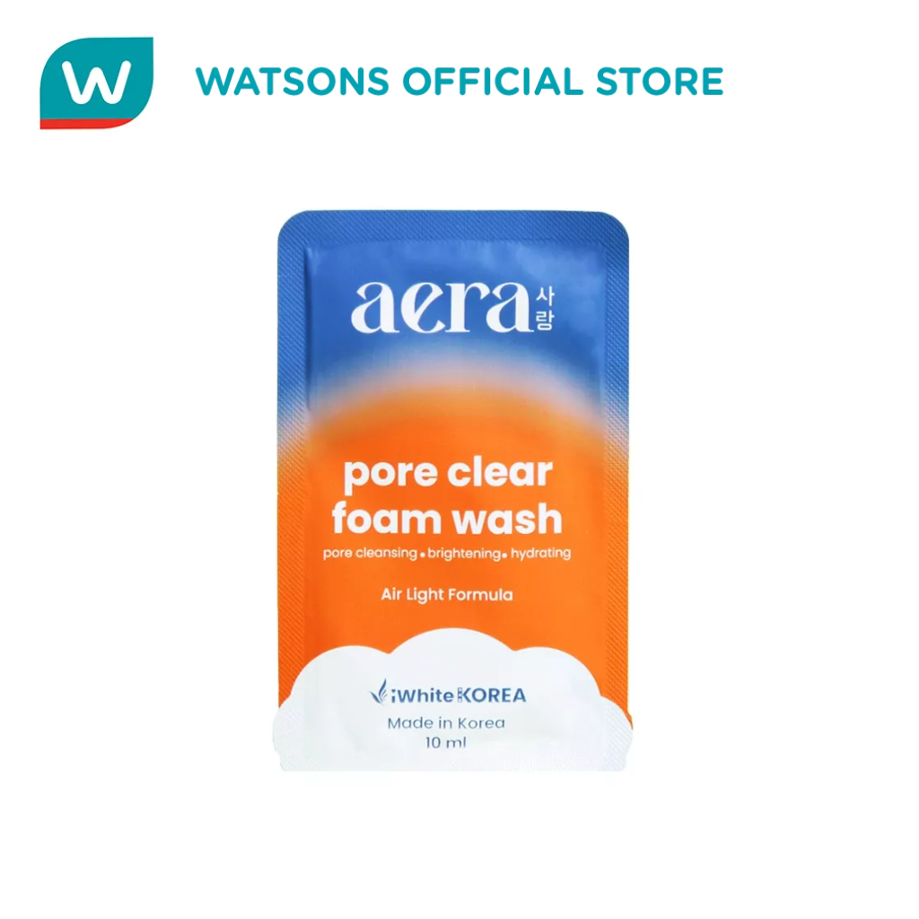 AERA BY IWHITE KOREA Pore Clear Foam Wash 10ml Sachet | Shopee Philippines