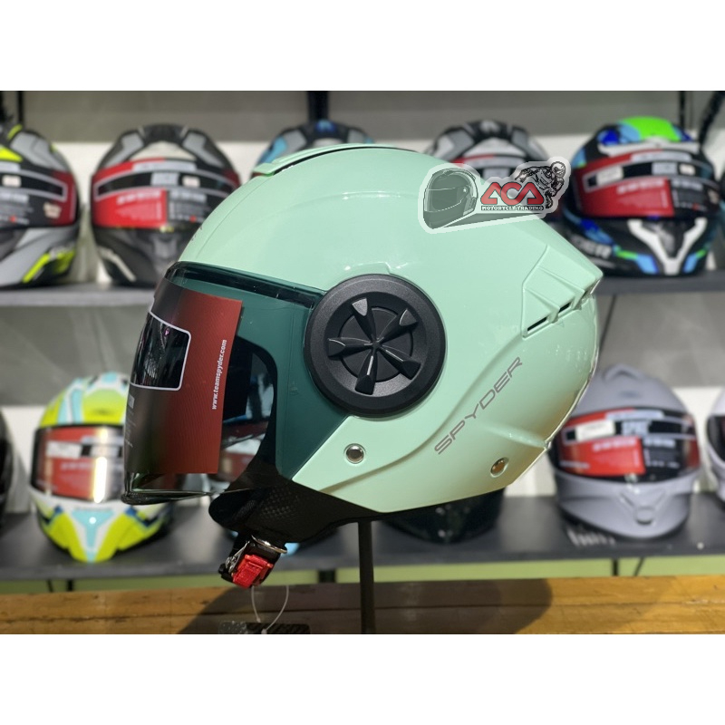 SPYDER REBOOT 2 Halfface Helmet with Free Clear Visor (PASTEL