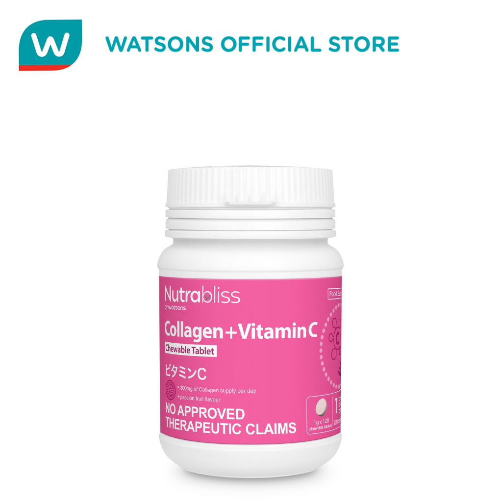 NUTRABLISS Collagen Plus Vitamin C Passion Fruit Flavor Food Supplement