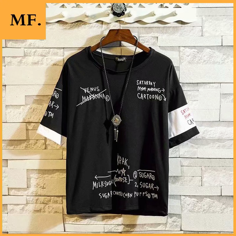 Korean Style Fashion Trend Half Sleeve Top T Shirt Unisex Oversized