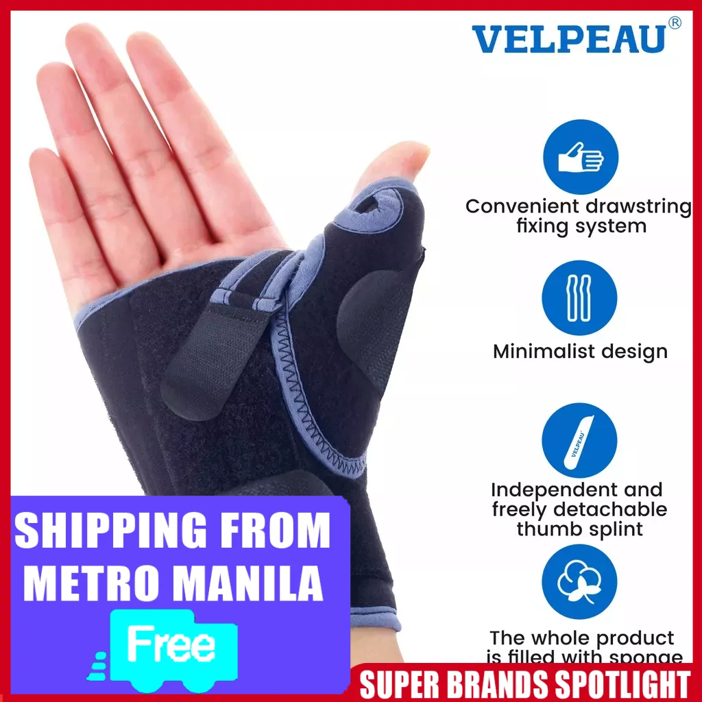 VELPEAU Wrist Brace With Thumb Spica Splint For De Quervain's ...