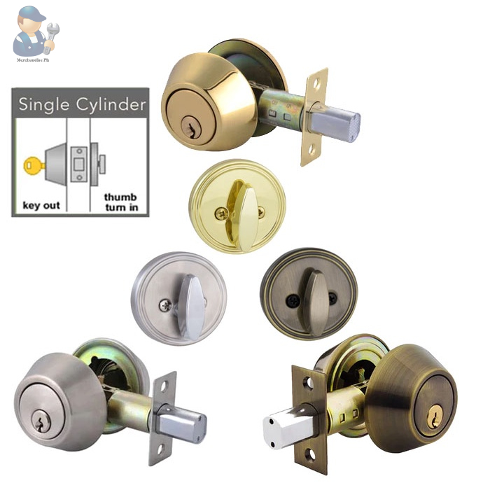 Deadbolt Single Door Lock 3keys / 3 color(Brass Gold,Antique Brass ...