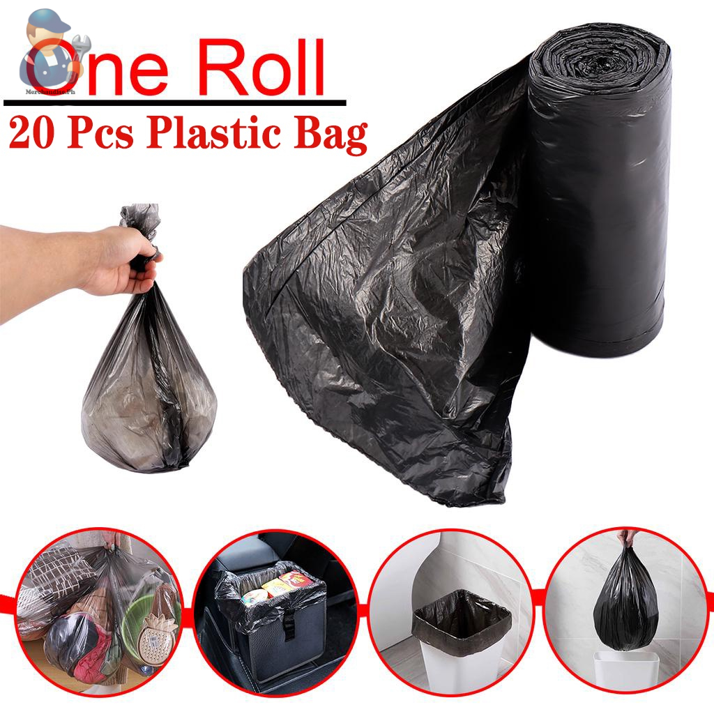 Fule 20Pcs/Roll Disposable Plastic Small Garbage Bag Trash Bags