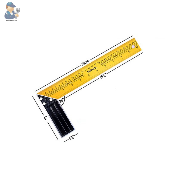Yellow Square ruler. square wide seat .L-shaped ruler . ruler | Shopee ...