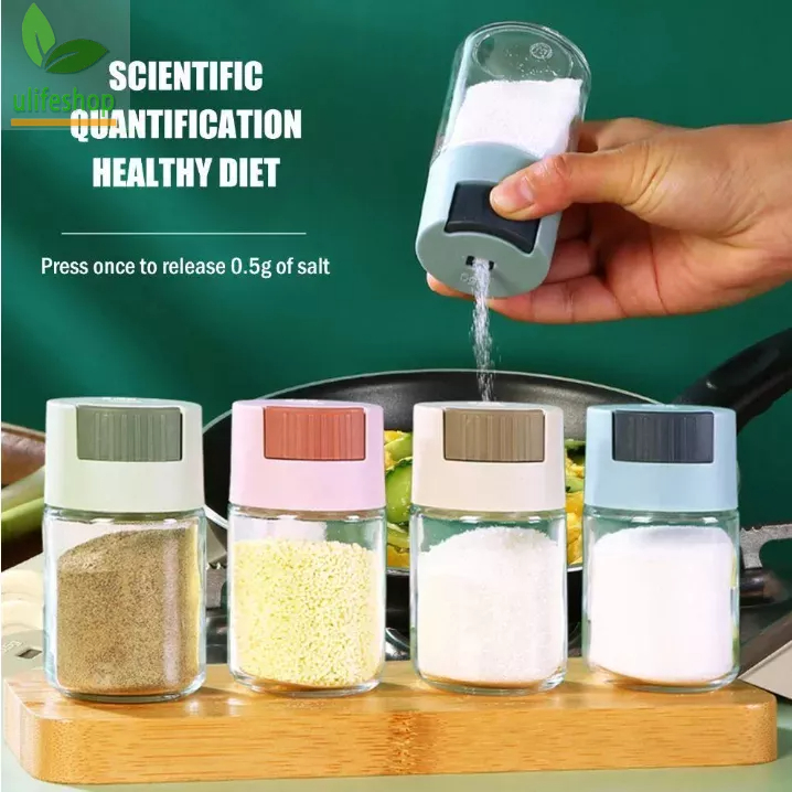 Adjustable Condiments Container Ulife Seasoning Bottle Salt Shaker