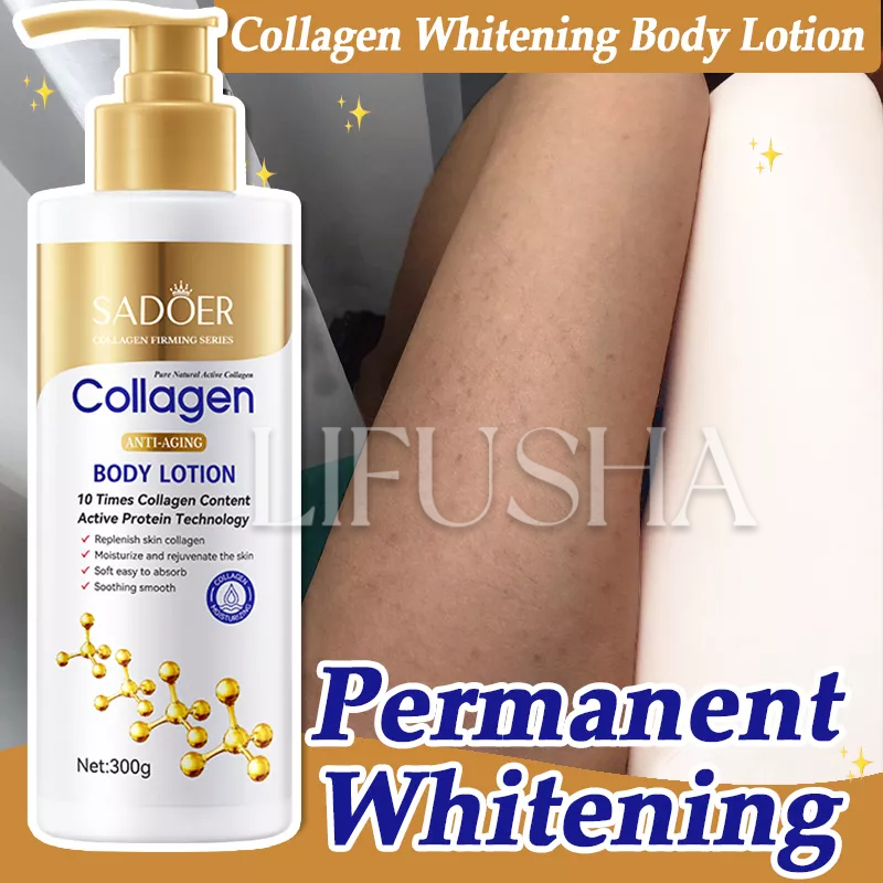 300g Collagen Whitening Body Lotion Moisturizing Smooth Skin Remove