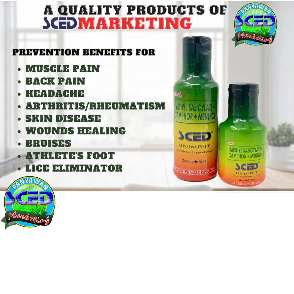 Sced Liniment oil (60ml)Buy 12 bottles with free 1 bottle | Shopee ...