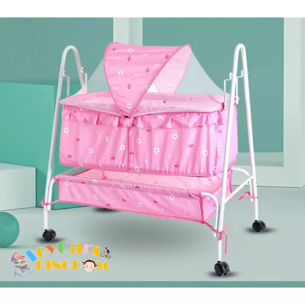 NEW Baby Cradle Bed For Newborn With Compartment and Mosquito Net