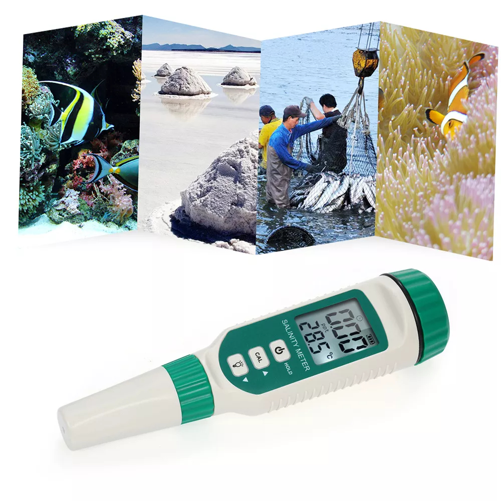SMART SENSOR Portable Salinity Meter Handheld ATC Salinometer Halometer